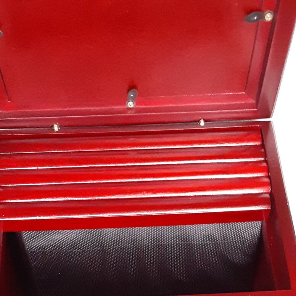 File and Find .... HOST PICK!! NEW Rosewood Wooden Box Executive Organizer - Picture 3 of 14